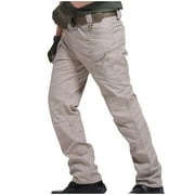 Cargo Pants for Men Casual Stretch Waterproof Tactical Pants Big and Tall Multi Pockets Hiking Pants Fashion Outdoor Work Long Pants